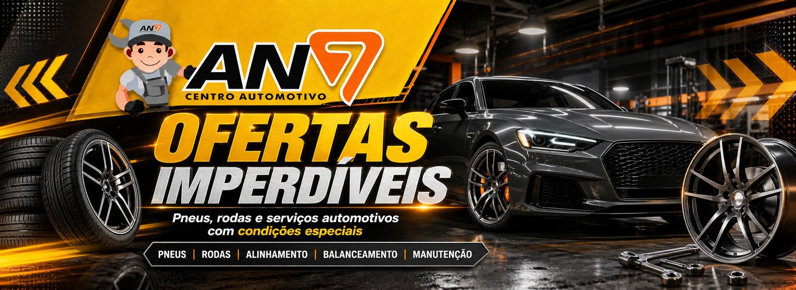 Ofertas Imperdíveis — Pneus, rodas e serviços automotivos